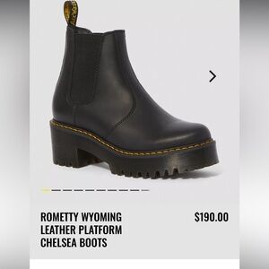 Dr. Martens Women Black Platform Chelsea Boots